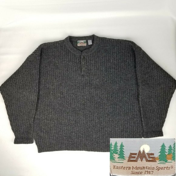 EMS Eastern Mountain Sports Mens Sweater Wool XL - Picture 1 of 5